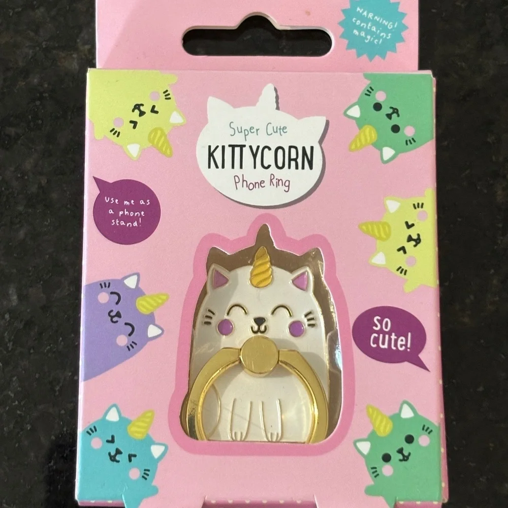 NWT Super Cute Kittycorn Phone Ring